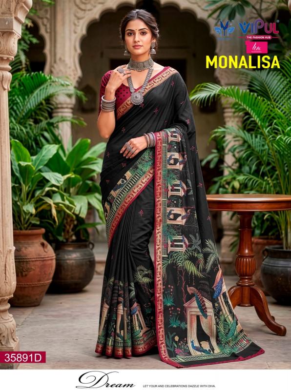 Vipul monalisa saree wholesale kapda market